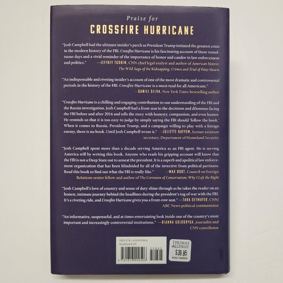 Crossfire Hurricane By Josh Campbell Book - Hardcover - Picture 3 of 10